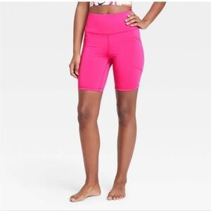 J Dow Fitness Biker Shorts XXL Racy Pink